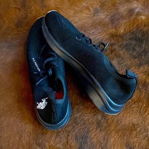 Size 8 US Polo Black Shoes with Red Insoles - AMAZING CONDITION and COMFORTABLE